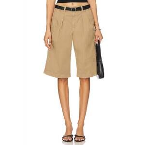 NEW AMO women's denim sharon bermuda in sand